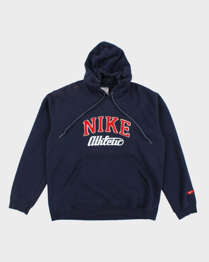 Vintage Y2K Nike Athletic Spell Out Logo Hoodie - L