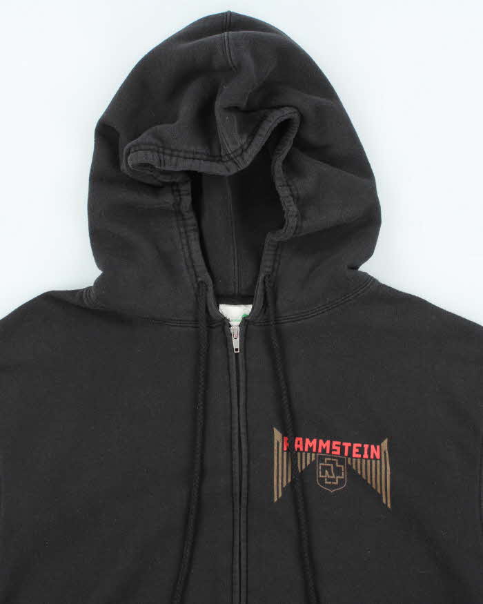 Vintage 2000's Rammstein Germany Tour Zip Up Hoodie - L