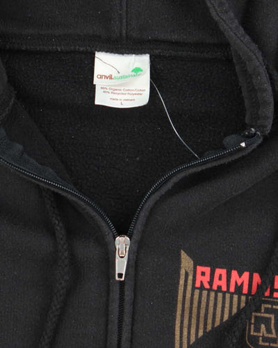 Vintage 2000's Rammstein Germany Tour Zip Up Hoodie - L