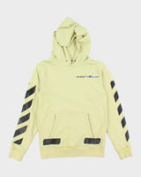 Off White x Champion Embroidered Graphic Print Hoodie - S