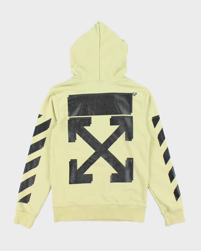 Off White x Champion Embroidered Graphic Print Hoodie - S – Rokit