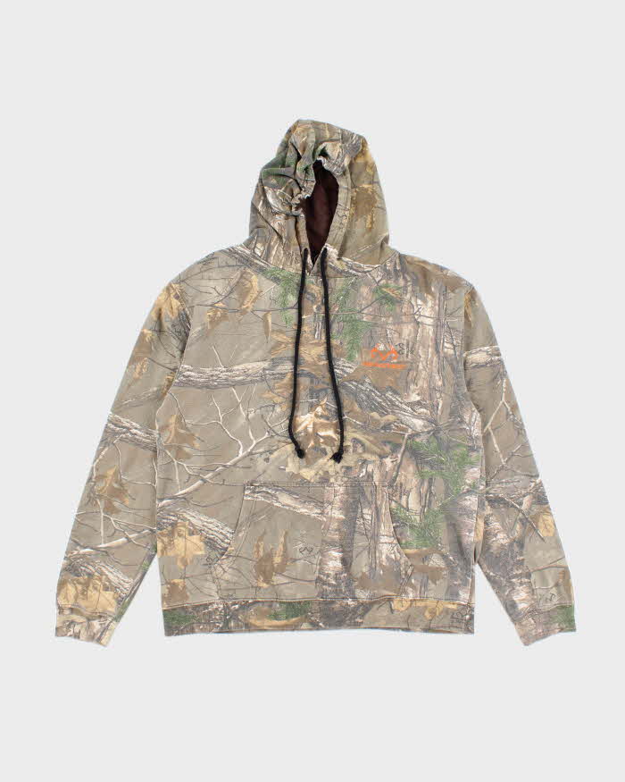 Vintage 2000's Real Tree Camouflage Faded Hoodie - L
