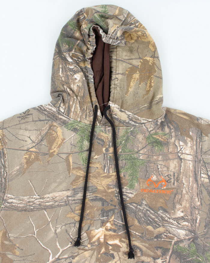 Vintage 2000's Real Tree Camouflage Faded Hoodie - L