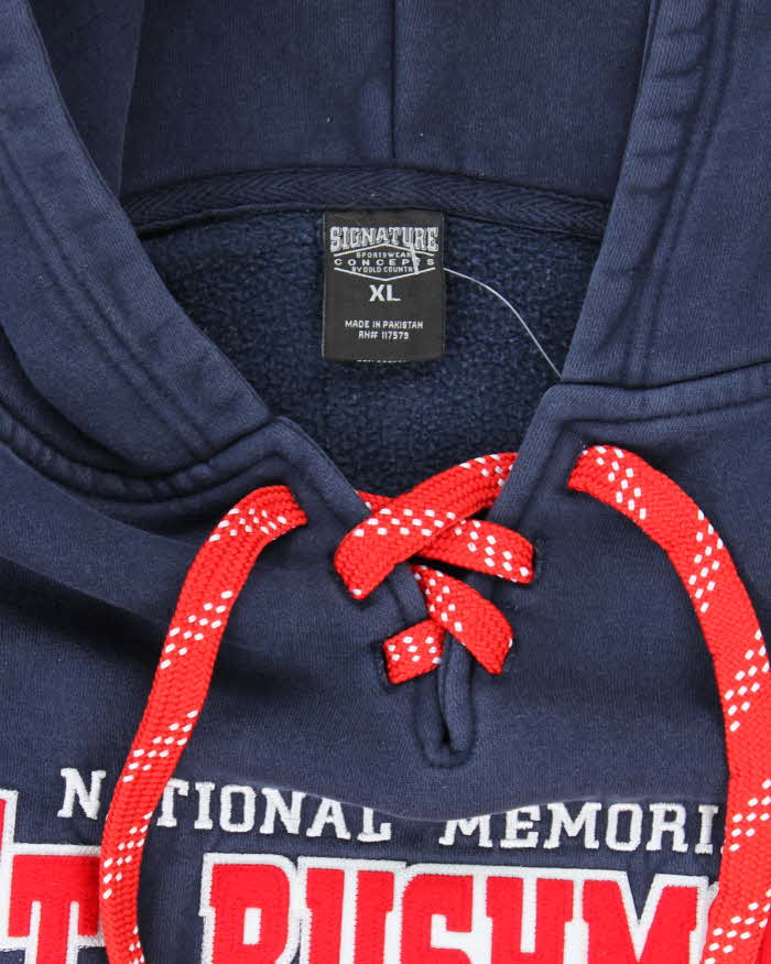 Vintage Mount Rushmore Embroidered Oversized Hoodie - XL