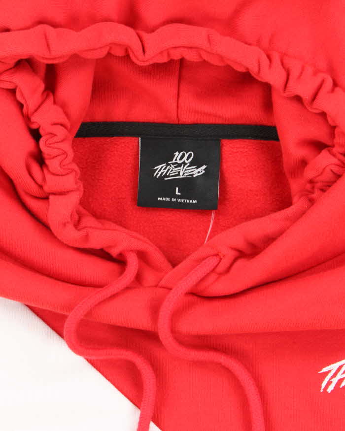 100 Thieves Gaming Heavyweight Striped Hoodie - L