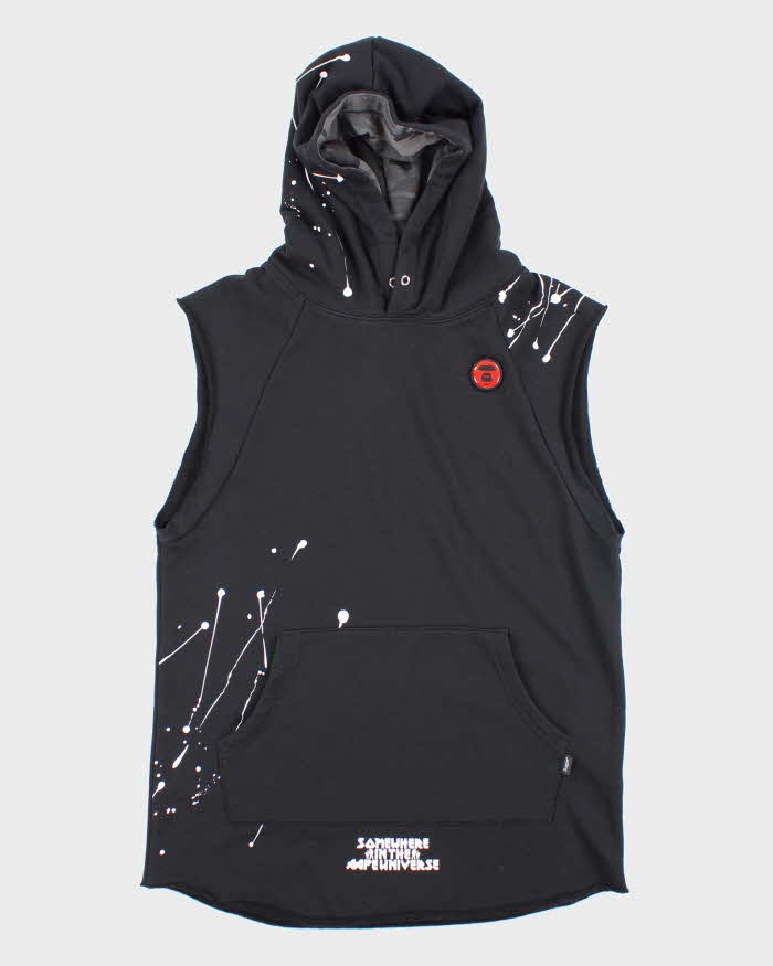Vintage Ape by Bathing Ape Sleeveless Raw Hem Hoodie - S