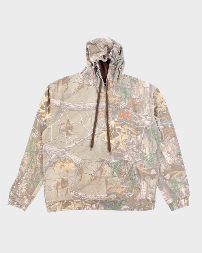 Vintage Real Tree Faded Camouflage Hoodie - XL