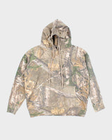 Vintage Real Tree Camouflage Faded Hoodie - L