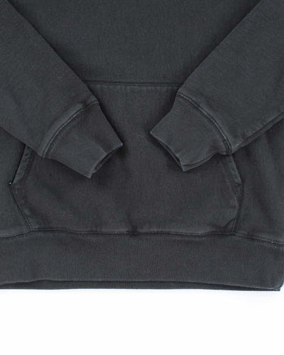 Vintage Stussy Faded Small Embroidered Logo Hoodie - S