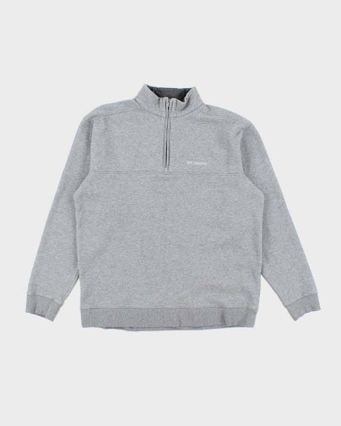 Vintage Columbia Lightweight Small Logo Quarter Zip Sweatshirt - L