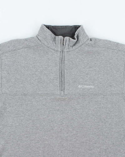 Vintage Columbia Lightweight Small Logo Quarter Zip Sweatshirt - L