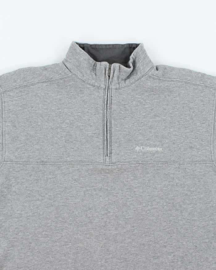 Vintage Columbia Lightweight Small Logo Quarter Zip Sweatshirt - L