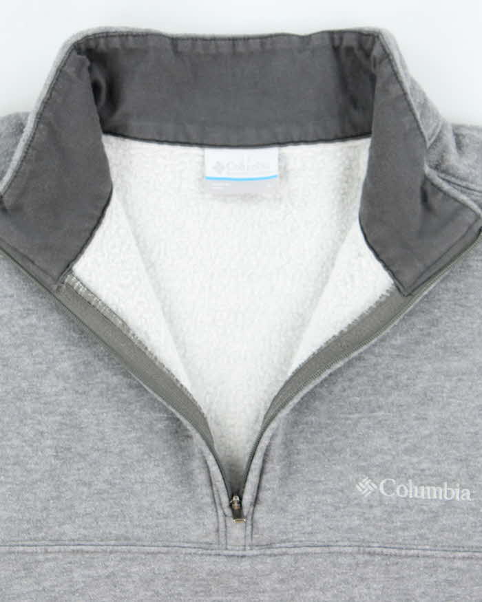 Vintage Columbia Lightweight Small Logo Quarter Zip Sweatshirt - L
