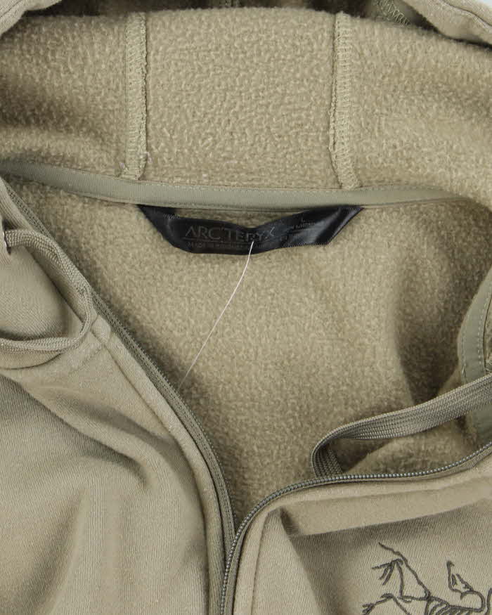 Vintage Arc'teryx Embroidered Logo Zip Up Hoodie - L