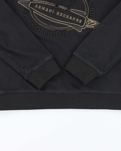 Vintage Y2K Armani Embroidered Sweatshirt - M
