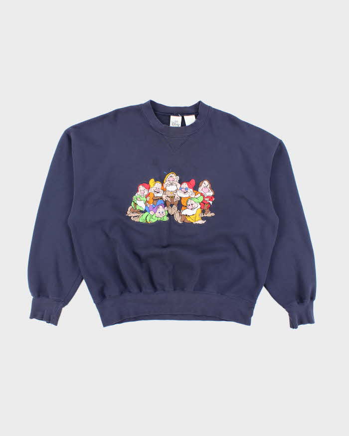 Vintage 90's Disney Snow White and the Seven Dwarfs Embroidered Sweatshirt - L