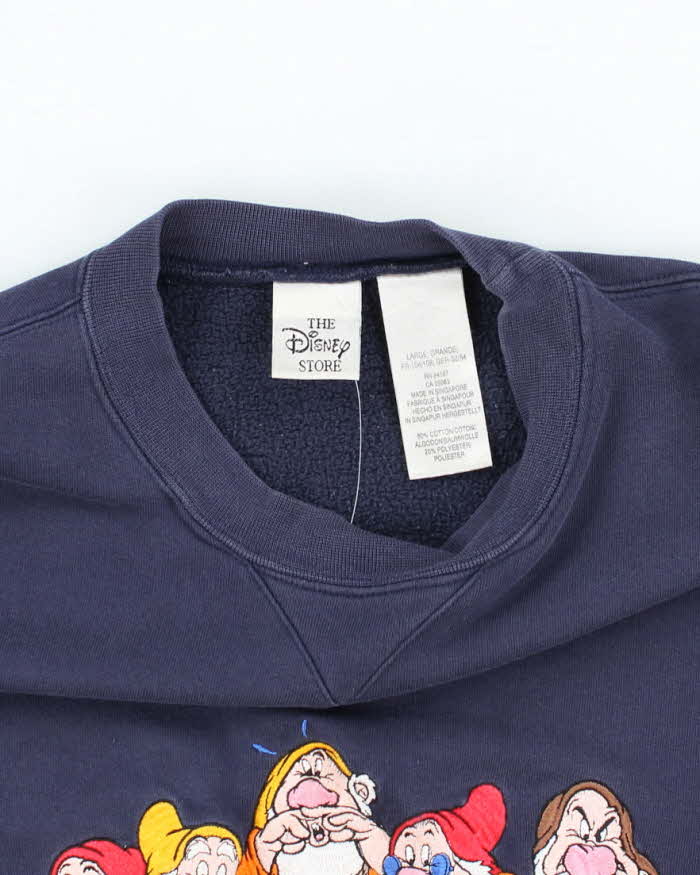 Vintage 90's Disney Snow White and the Seven Dwarfs Embroidered Sweatshirt - L
