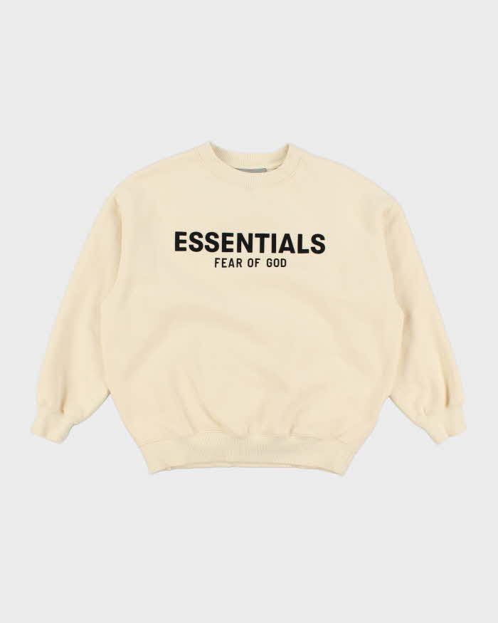 Vintage Essentials Spell Out Boxy Fit Sweatshirt - M