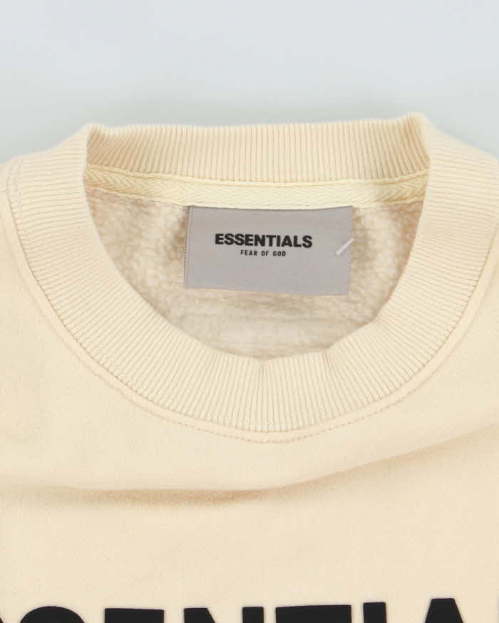 Vintage Essentials Spell Out Boxy Fit Sweatshirt - M