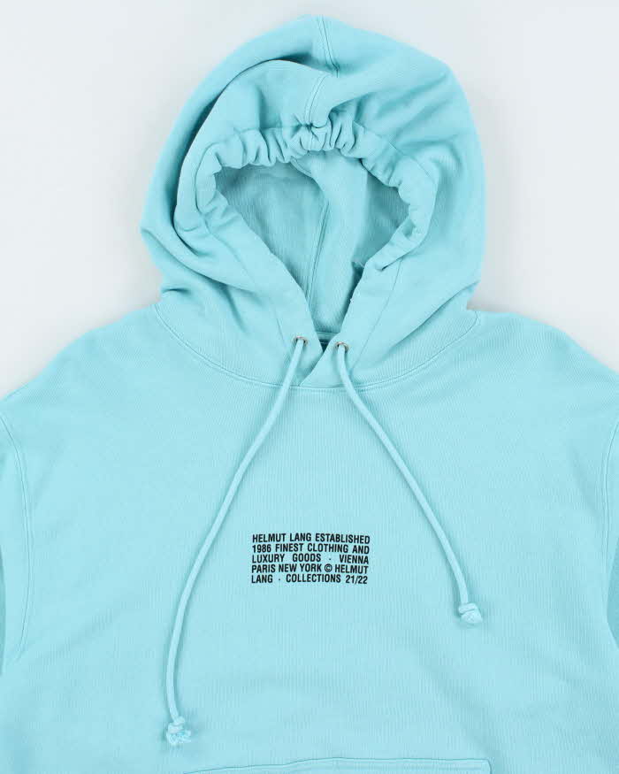 Vintage Helmut Lang Centre Spell Out Logo Hoodie - S