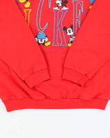 Vintage 90's Disney Mickey Spell Out Sweatshirt - M