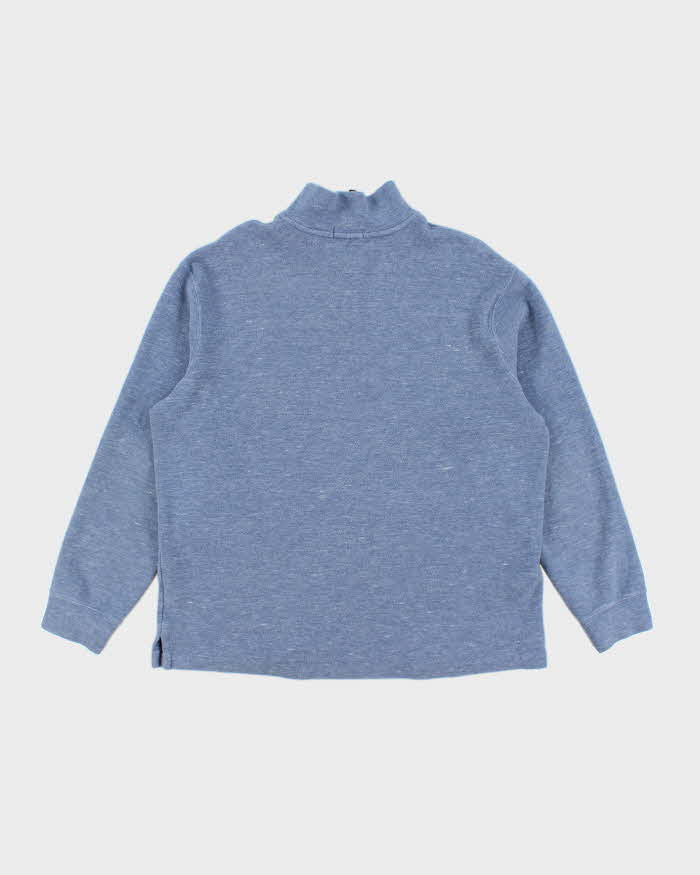 Vintage Ralph Lauren Small Horse Embroidered Quarter Zip Sweatshirt - XL