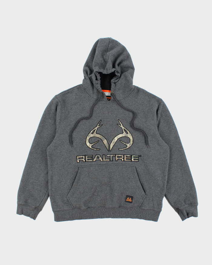 Vintage 2000's Real Tree Camo Logo Hoodie - L