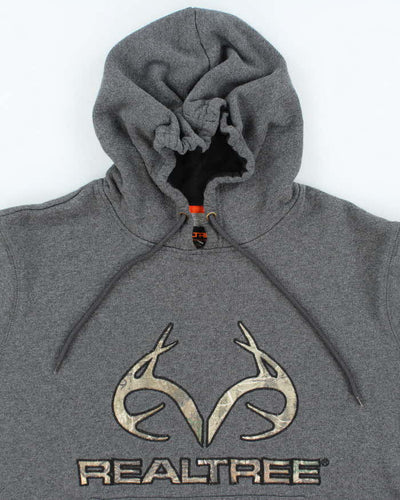 Vintage 2000's Real Tree Camo Logo Hoodie - L