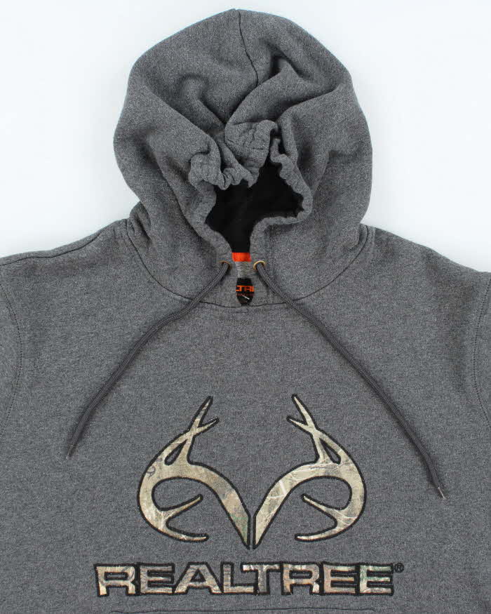 Vintage 2000's Real Tree Camo Logo Hoodie - L