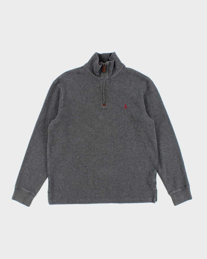 Vintage 2000's Ralph Lauren Small Horse Quarter Zip Sweatshirt - S
