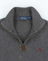 Vintage 2000's Ralph Lauren Small Horse Quarter Zip Sweatshirt - S
