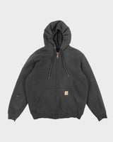 Vintage 2000's Carhartt Oversized Faded Zip Up Hoodie - S