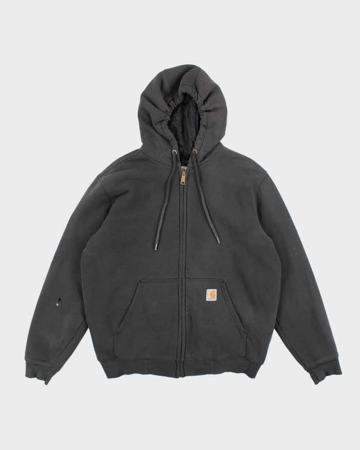 Vintage 2000's Carhartt Oversized Faded Zip Up Hoodie - S