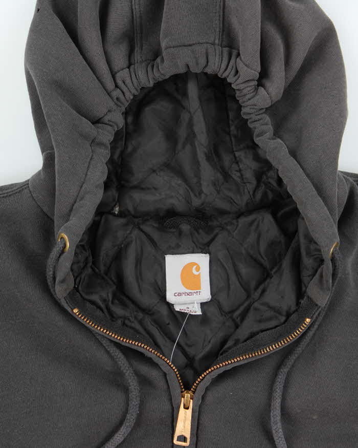Vintage 2000's Carhartt Oversized Faded Zip Up Hoodie - S