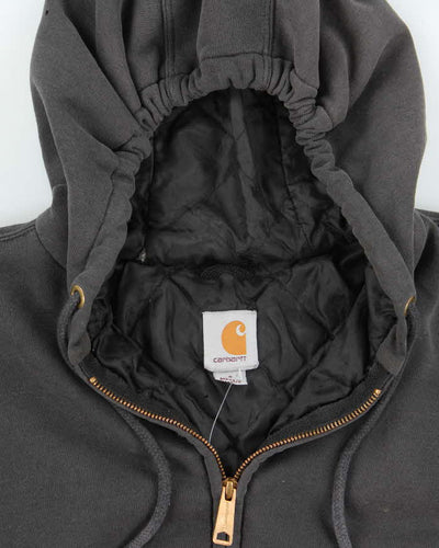 Vintage 2000's Carhartt Oversized Faded Zip Up Hoodie - S