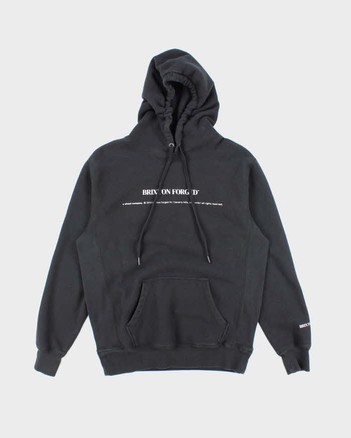 Vintage Brixton Centre Logo Oversized Hoodie - S