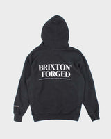 Vintage Brixton Centre Logo Oversized Hoodie - S