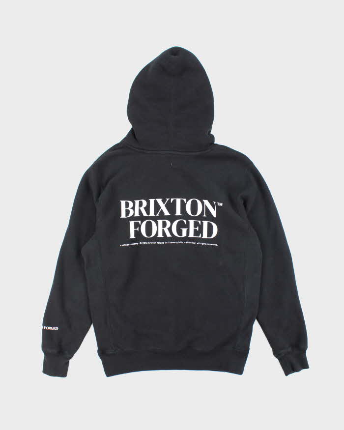 Vintage Brixton Centre Logo Oversized Hoodie - S