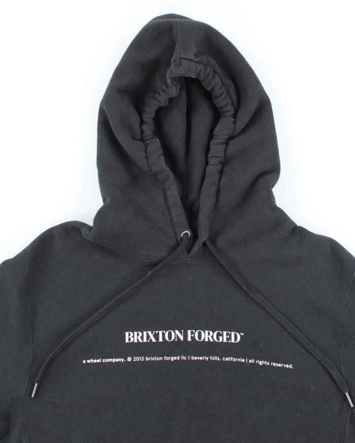 Vintage Brixton Centre Logo Oversized Hoodie - S