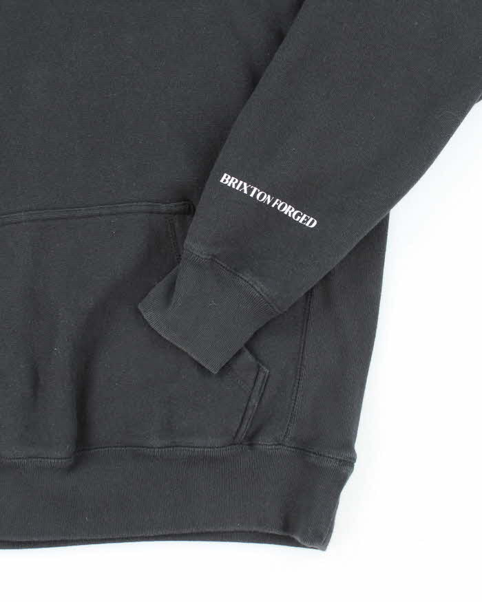 Vintage Brixton Centre Logo Oversized Hoodie - S