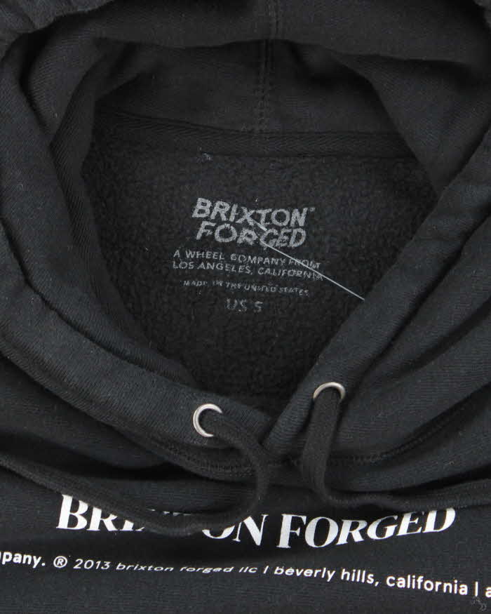 Vintage Brixton Centre Logo Oversized Hoodie - S
