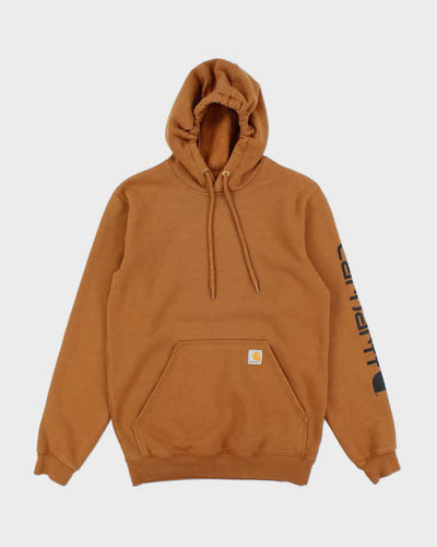 Vintage Carhartt Loose Oversized Sleeve Print Hoodie - S