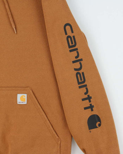 Vintage Carhartt Loose Oversized Sleeve Print Hoodie - S