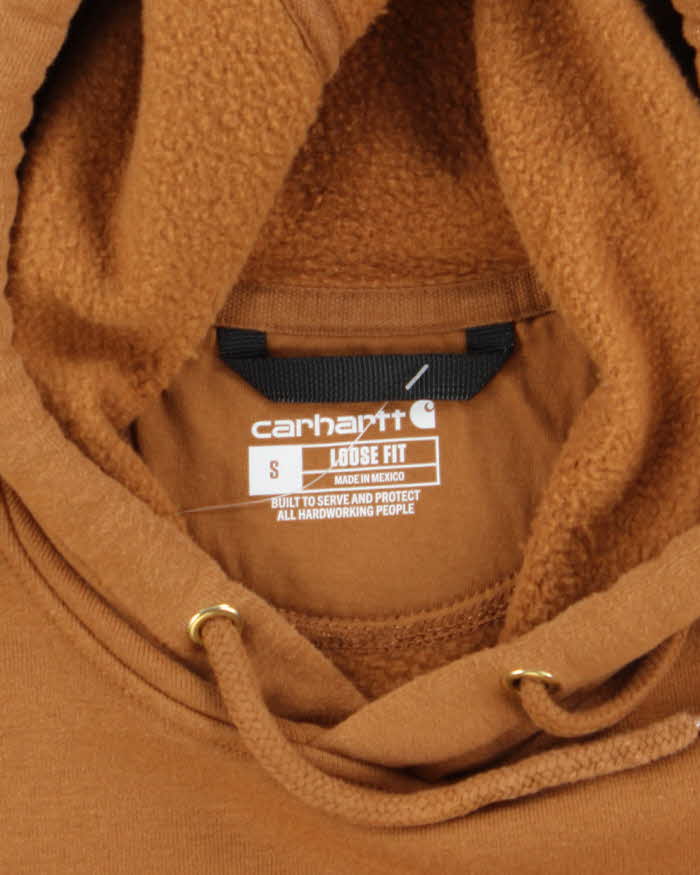 Vintage Carhartt Loose Oversized Sleeve Print Hoodie - S