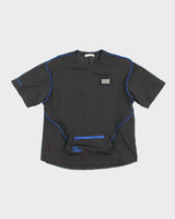 13DE MARZO Heavyweight Panelled Short Sleeve Sweatshirt - L