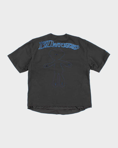 13DE MARZO Heavyweight Panelled Short Sleeve Sweatshirt - L