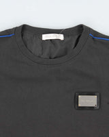 13DE MARZO Heavyweight Panelled Short Sleeve Sweatshirt - L