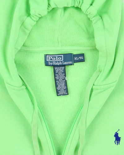 Men's Polo by Ralph Lauren Light Lime Green Pullover Hoodie - XL