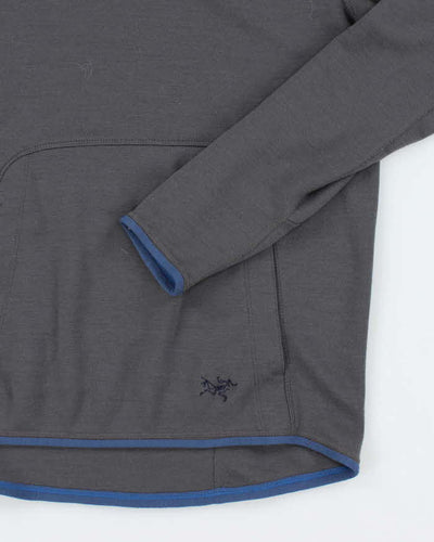 Men's Arc'Teryx Dark Grey Pullover Hoodie - L
