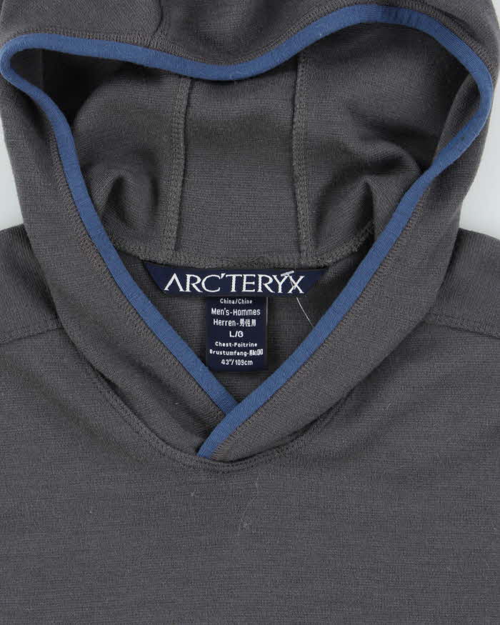 Men's Arc'Teryx Dark Grey Pullover Hoodie - L